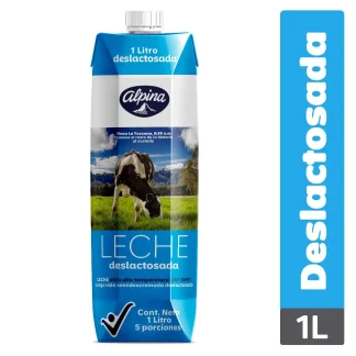 Leche deslactosada ALPINA caja 1L